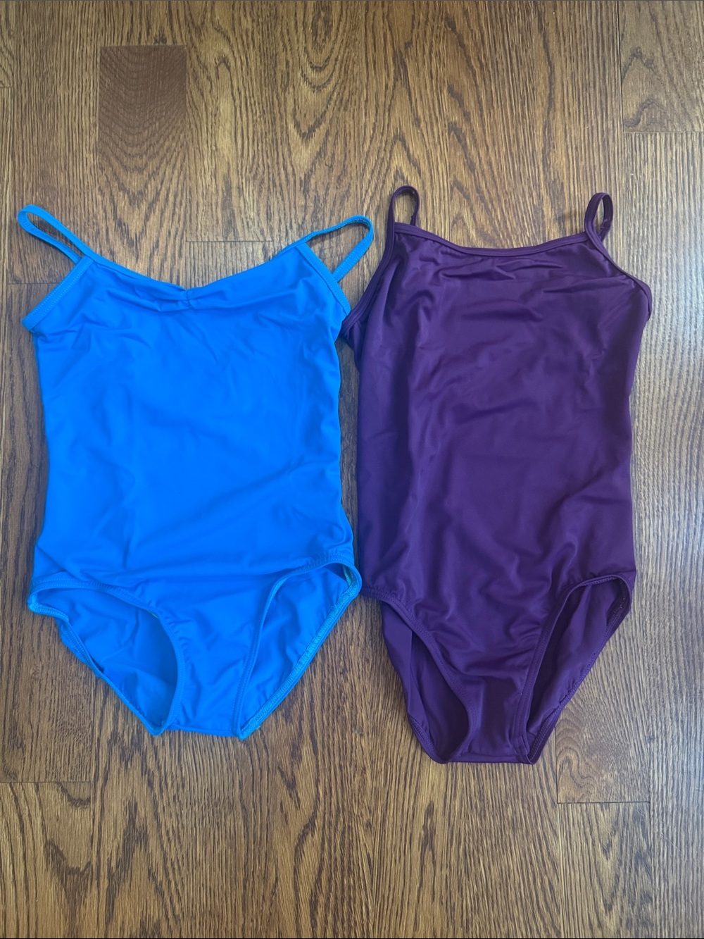 balera Blue and Purple Dance Leotards - Bundle of 2